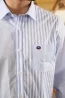 Chemise manches longues à rayures bleu ciel et blanc - Sir Seven