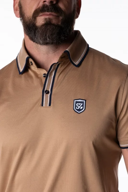 Polo manches courtes marron - Sir Seven