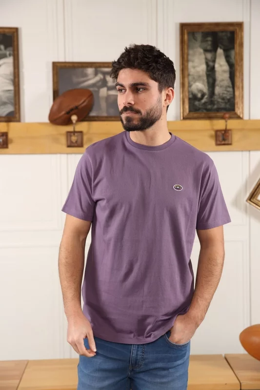 T-shirt Sir Seven violet imprimé 7 match