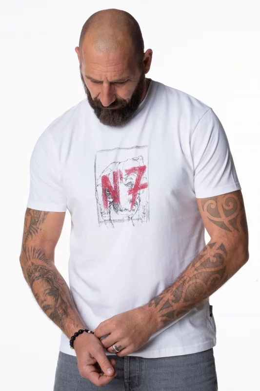 T-shirt Sir Seven x Zevaco blanc N°7 "Le David"