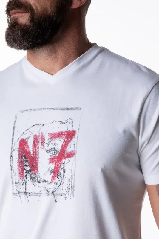 T-shirt Sir Seven x Zevaco blanc N°7 "Le David"