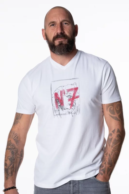 T-shirt Sir Seven x Zevaco blanc N°7 "Le David"