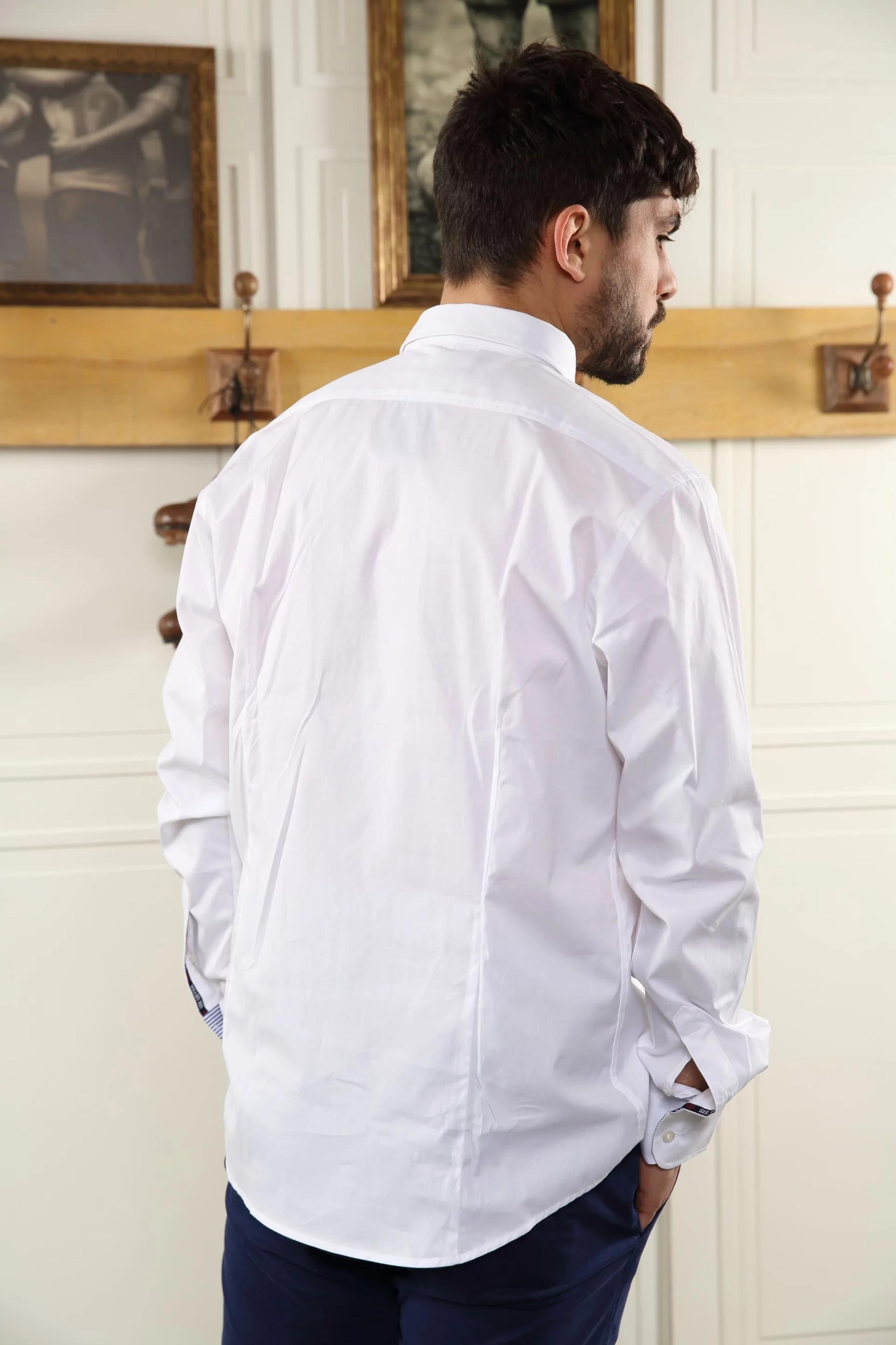 Chemise Sir Seven à manches longues blanche