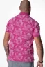 Polo rose manches courtes à imprimés Homme - Sir Seven