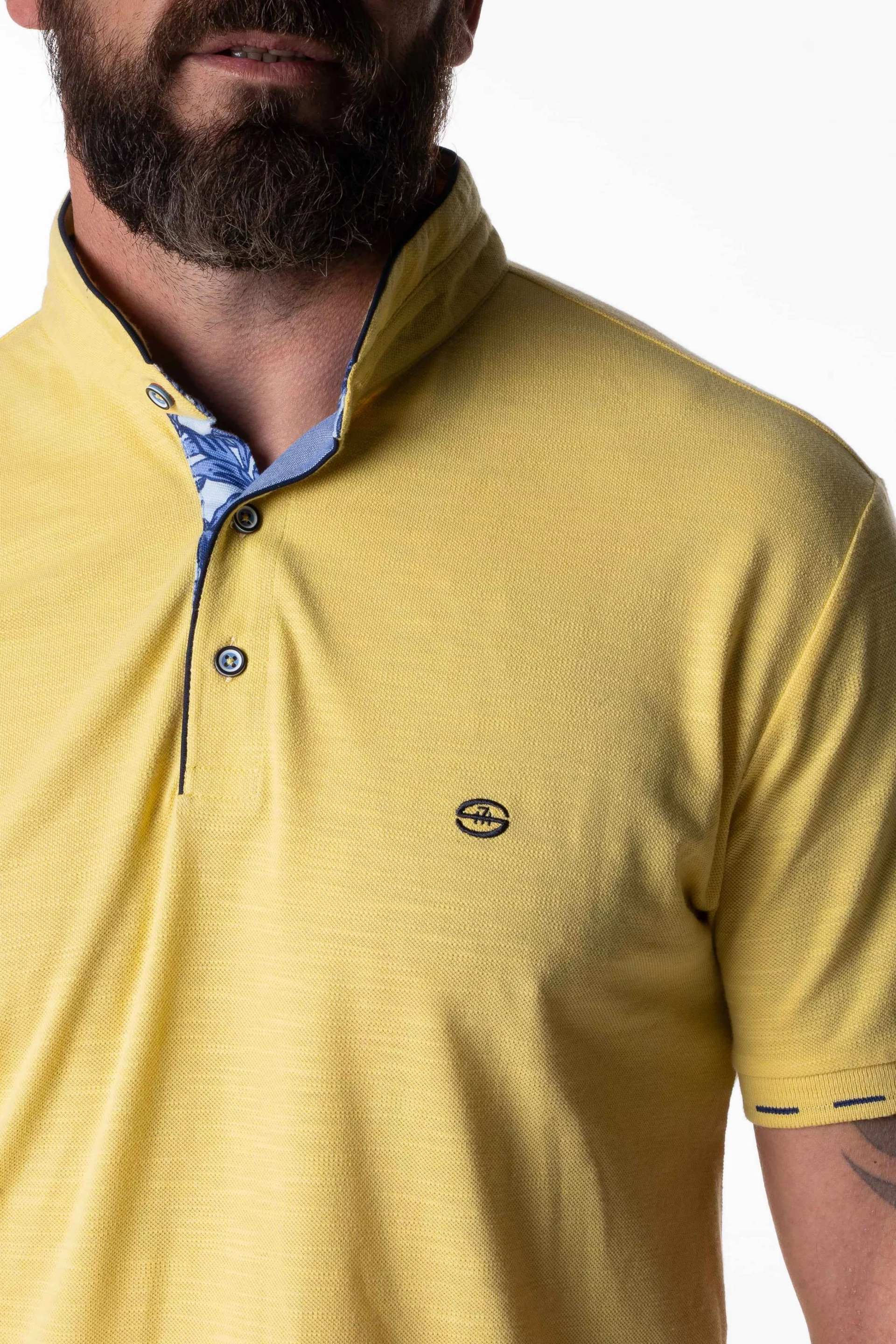 Polo jaune à manches courtes Homme - Sir Seven