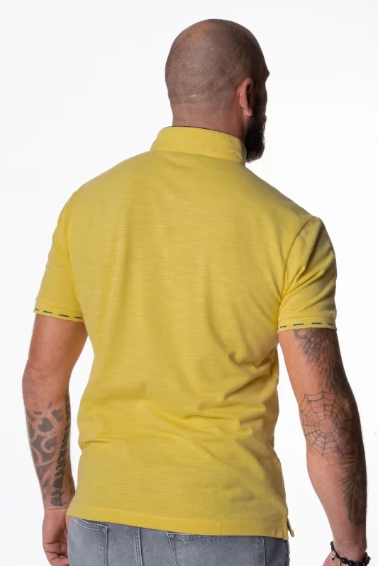 Polo jaune à manches courtes Homme - Sir Seven