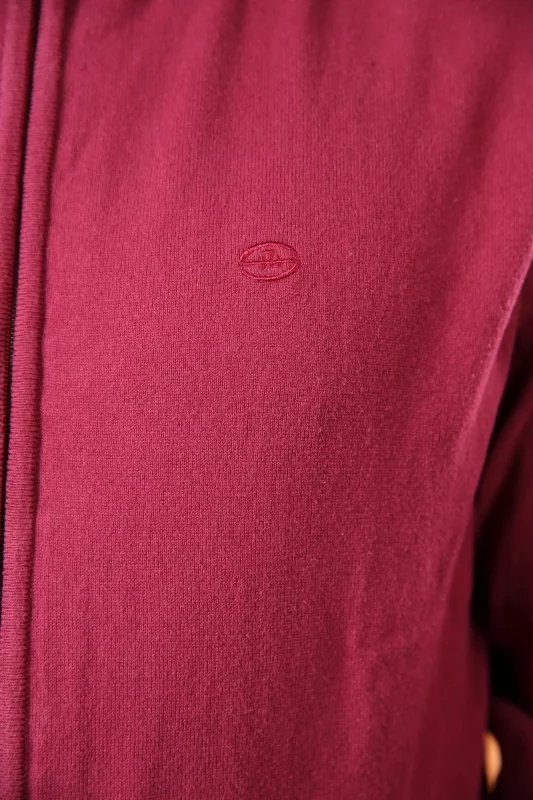 Gilet bordeaux à manches longues Homme - Sir Seven