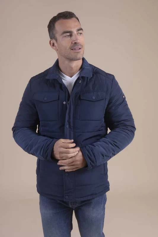 Blouson matelassé marine