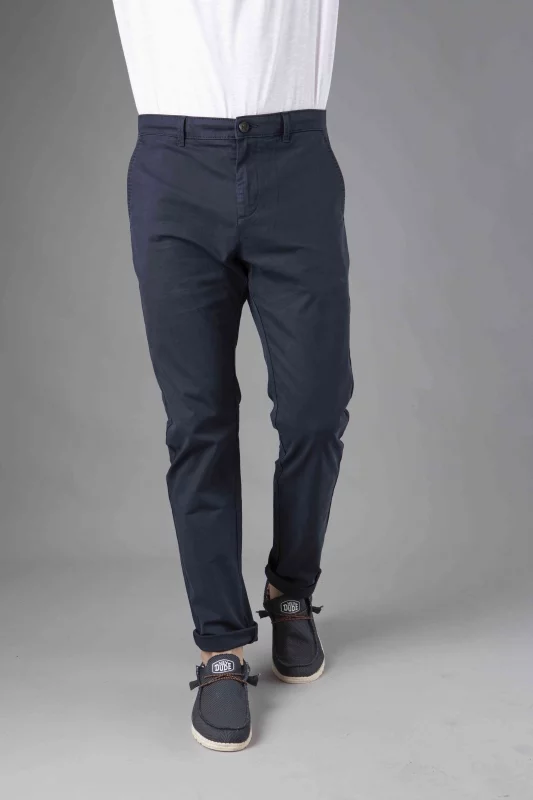 Pantalon chino bleu marine...