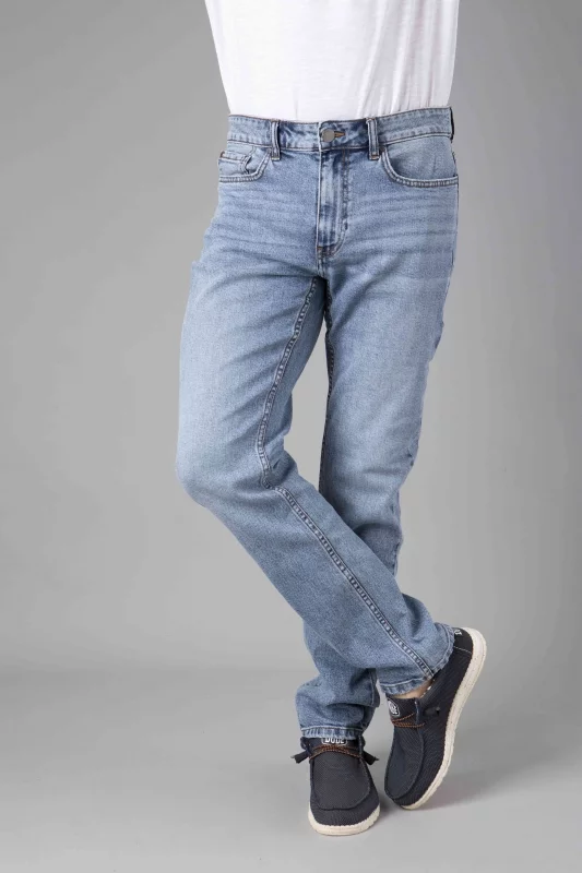 Jean slim homme bleu clair,...