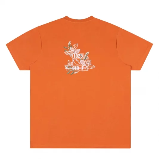 t-shirt homme orange