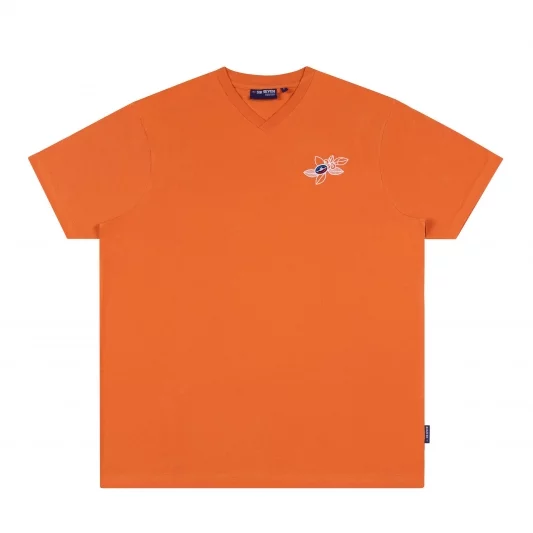 t-shirt homme orange