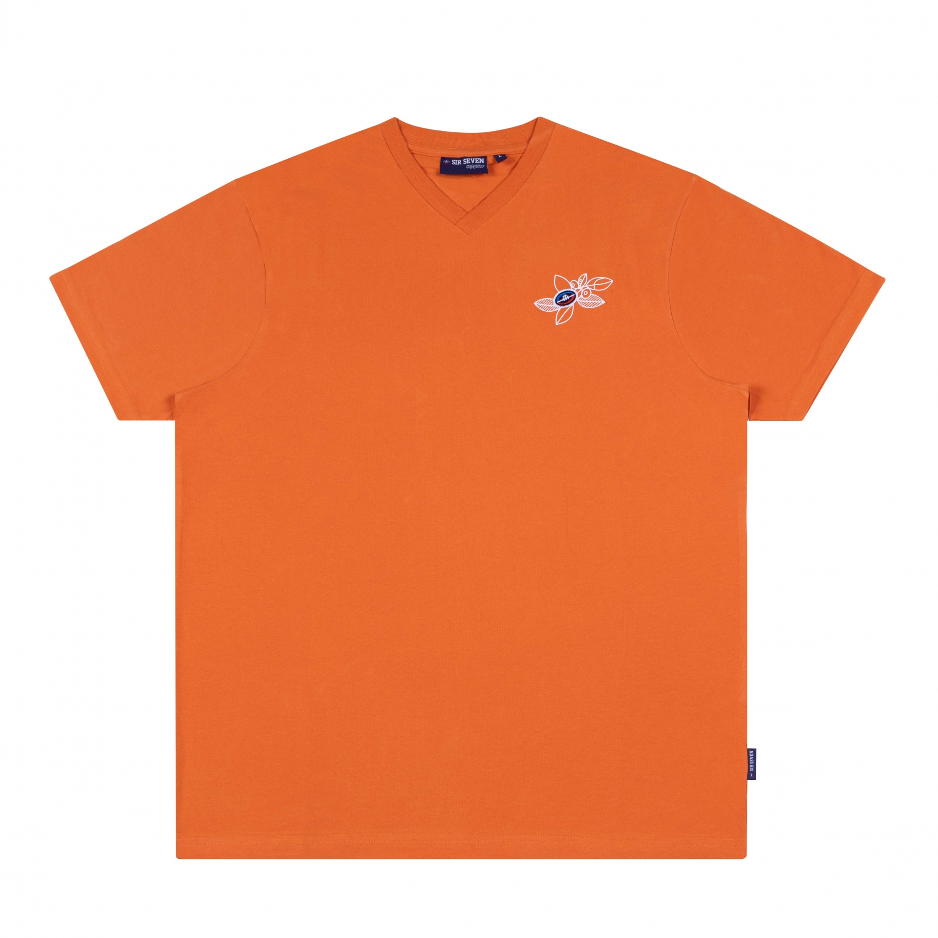 t-shirt homme orange