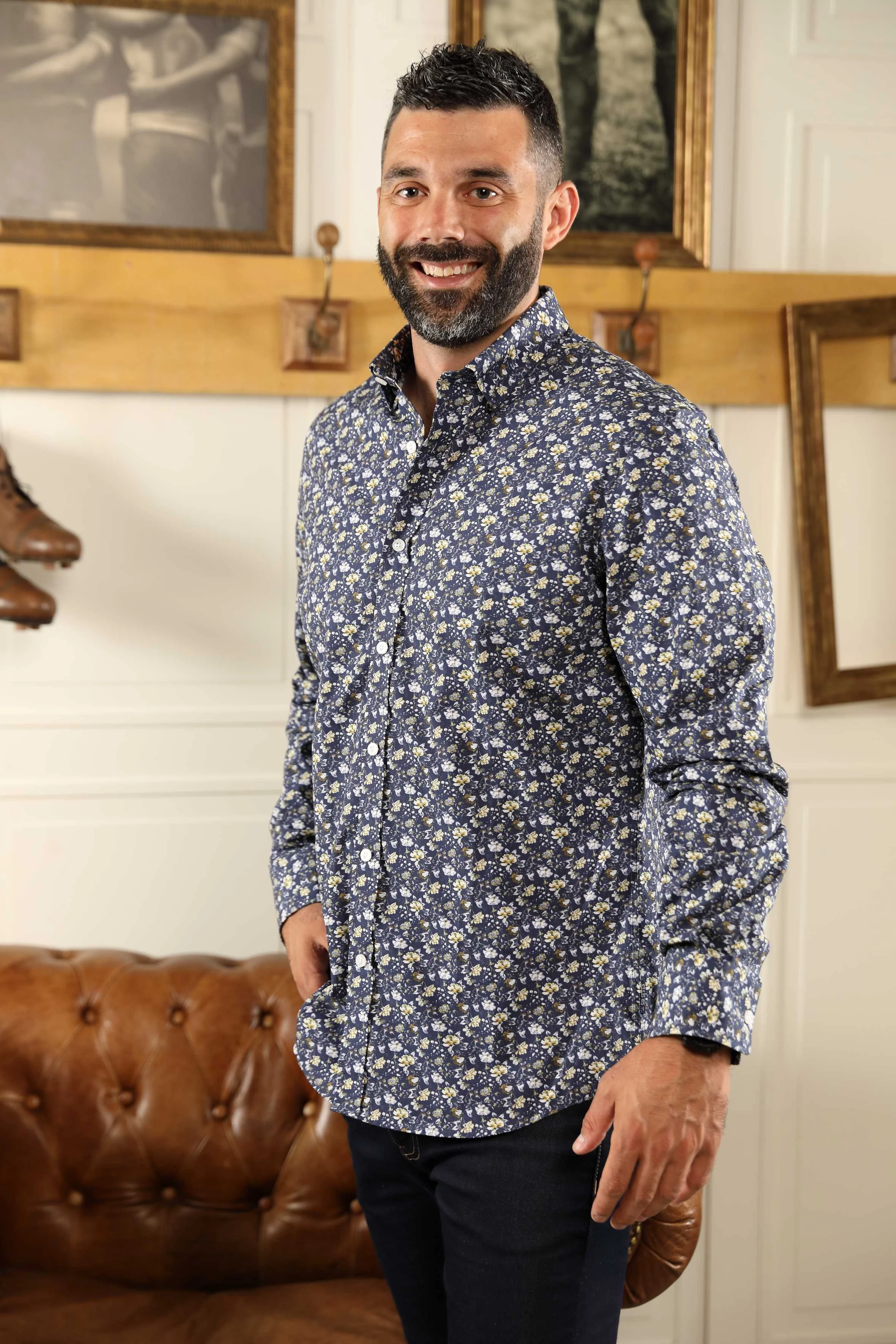 Chemise homme grise manche discount longue